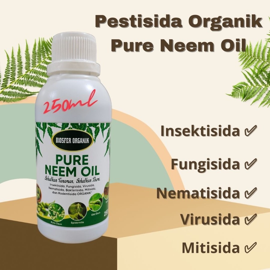 Pestisida Organik Neem Oil 250ML - 100ML / Ekstrak Neem Oil ( Daun Mimba )