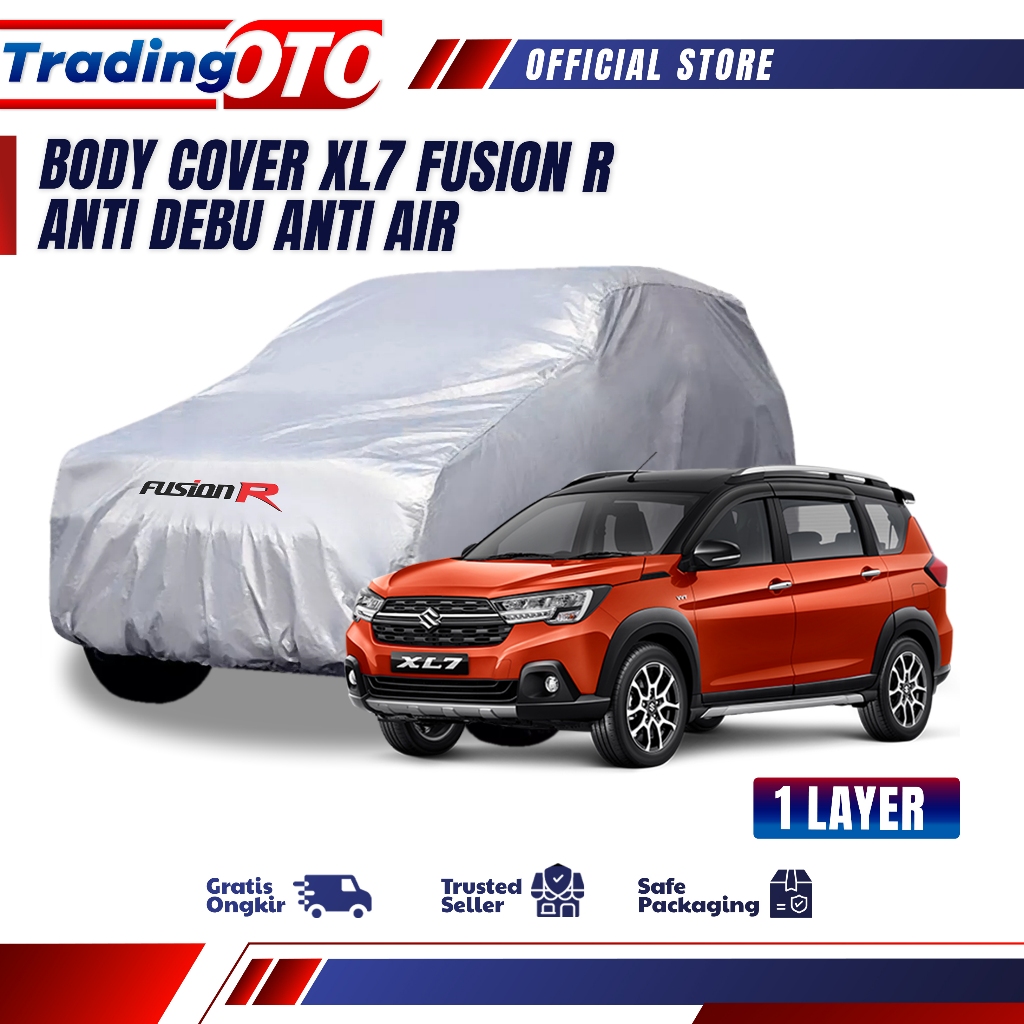 Cover Mobil / Sarung Mobil XL7 merek FUSION R / Cover Mobil Putih