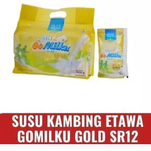

Gomilku GOLD Sachet SR12 Susu Kambing Etawa Isi 40pcs, Banyak mengandung Kalsium