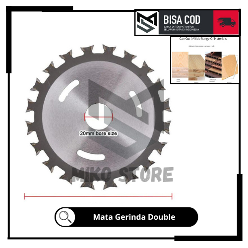 Mata Gerinda Potong Kayu Double 2 Sisi Mata Pemotong Kayu Triplek Bisa Bolak Balik