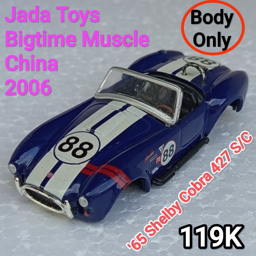 Diecast 64 Jada Toys Bigtime Muscle 65 Shelby Cobra 427 SC Loose Body Only