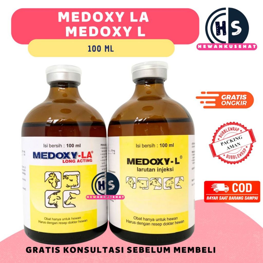 MEDOXY LA 100 ML & MEDOXY L 100 ML - MEDION