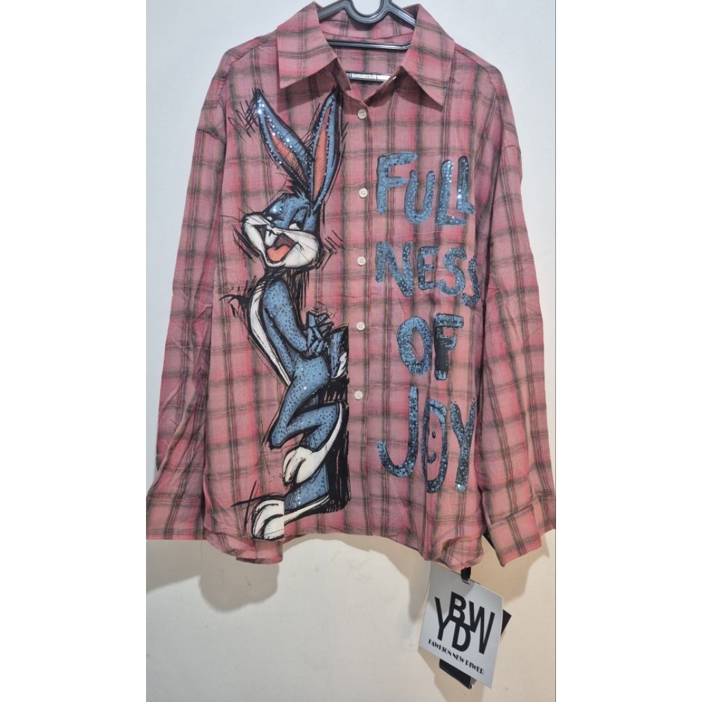 KEMEJA IMPORT OVERSIZE BUGS BUNNY YBDW ORIGINAL