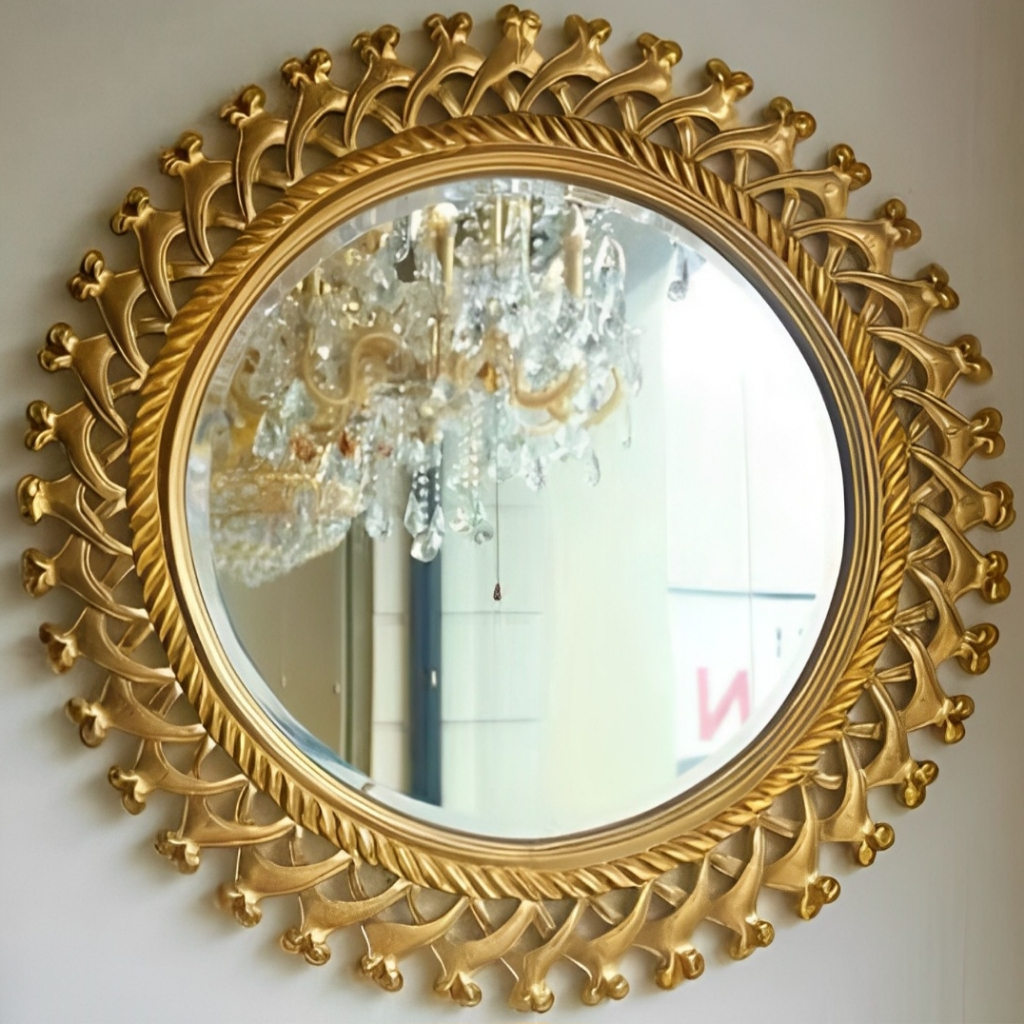 PIGURA CERMIN HIAS UKIRAN MEWAH UNTUK HIASAN DINDING RUANGAN KAMAR DAN RUANG TAMU / CERMIN HIAS UKIR