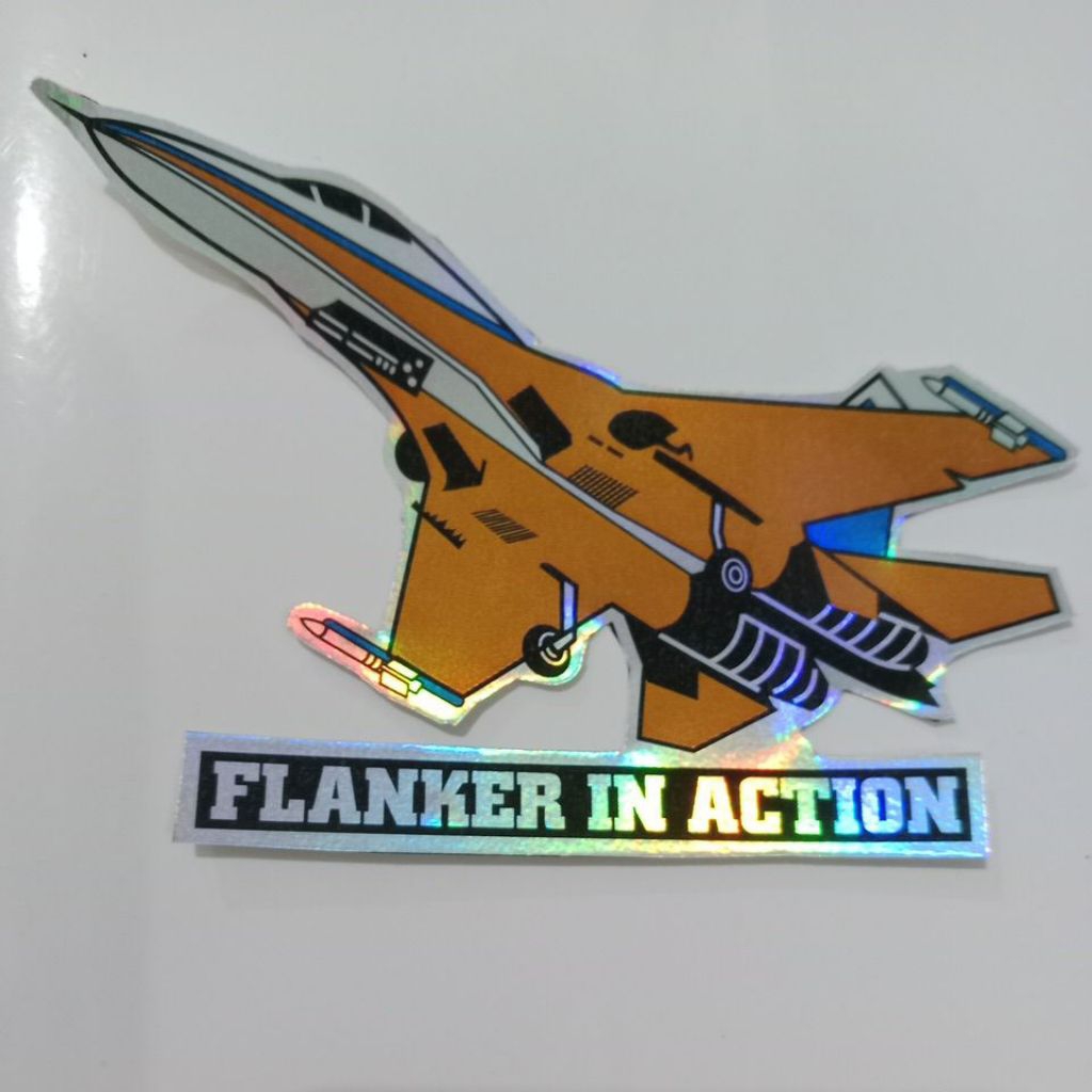 

stiker PESAWAT FLANKER/stiker hologram