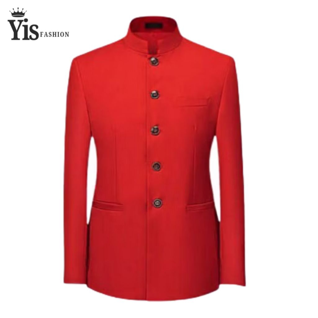 Jas Mandarin Pria Dewasa Jasko Pria Jas Slimfit Jas Formal Non Formal Jas Murah Size S M L XL XXL Wa