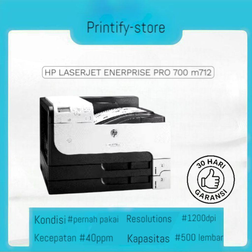 Mesin Fotocopy Printer A3 HP Laserjet Pro 700 M712 Siap Pakai (Second)