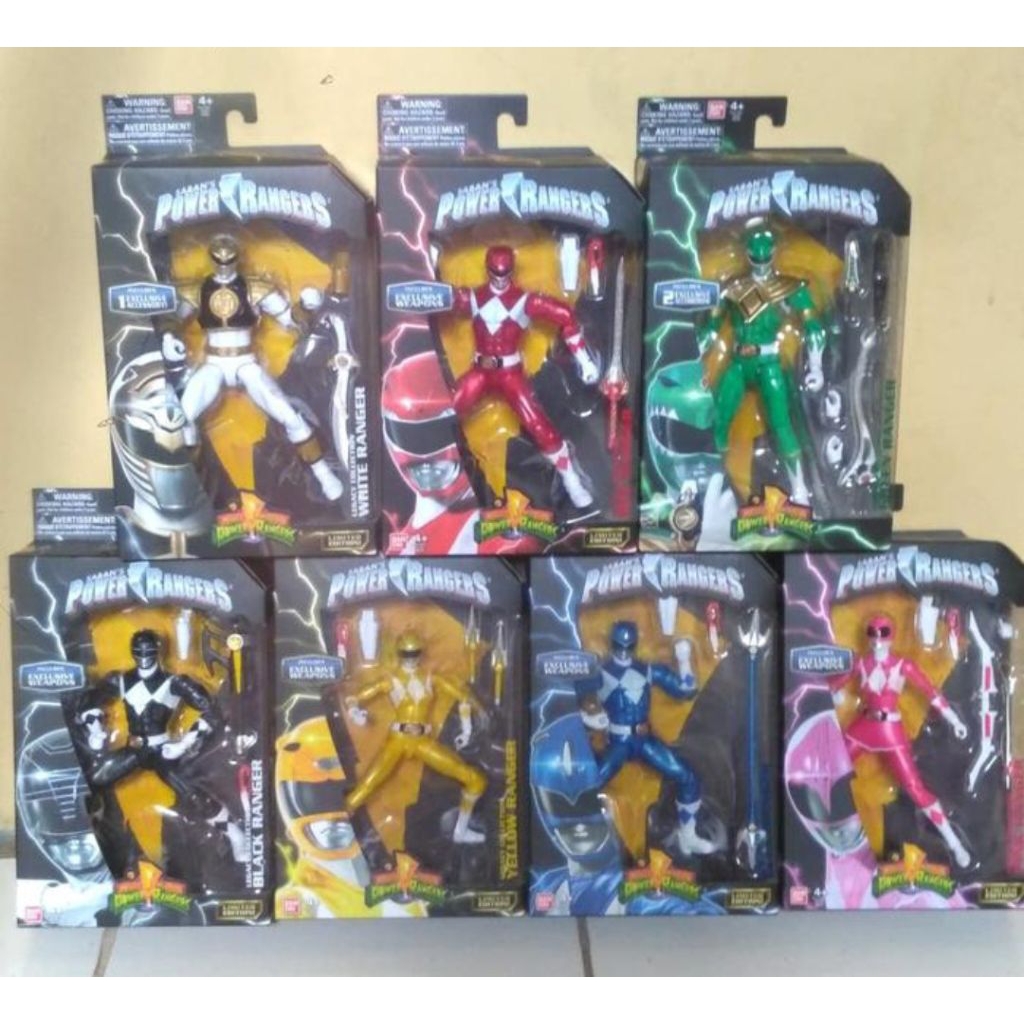 BANDAI POWER RANGERS MIGHTY MORPHINE POWER RANGERS LIMITED EDITION ACTION FIGURE SET ORIGINAL