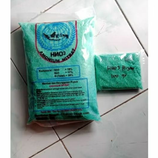 Pupuk HNO3 Hijau Amonium Nitrat Kemasan Repack 100 Gram
