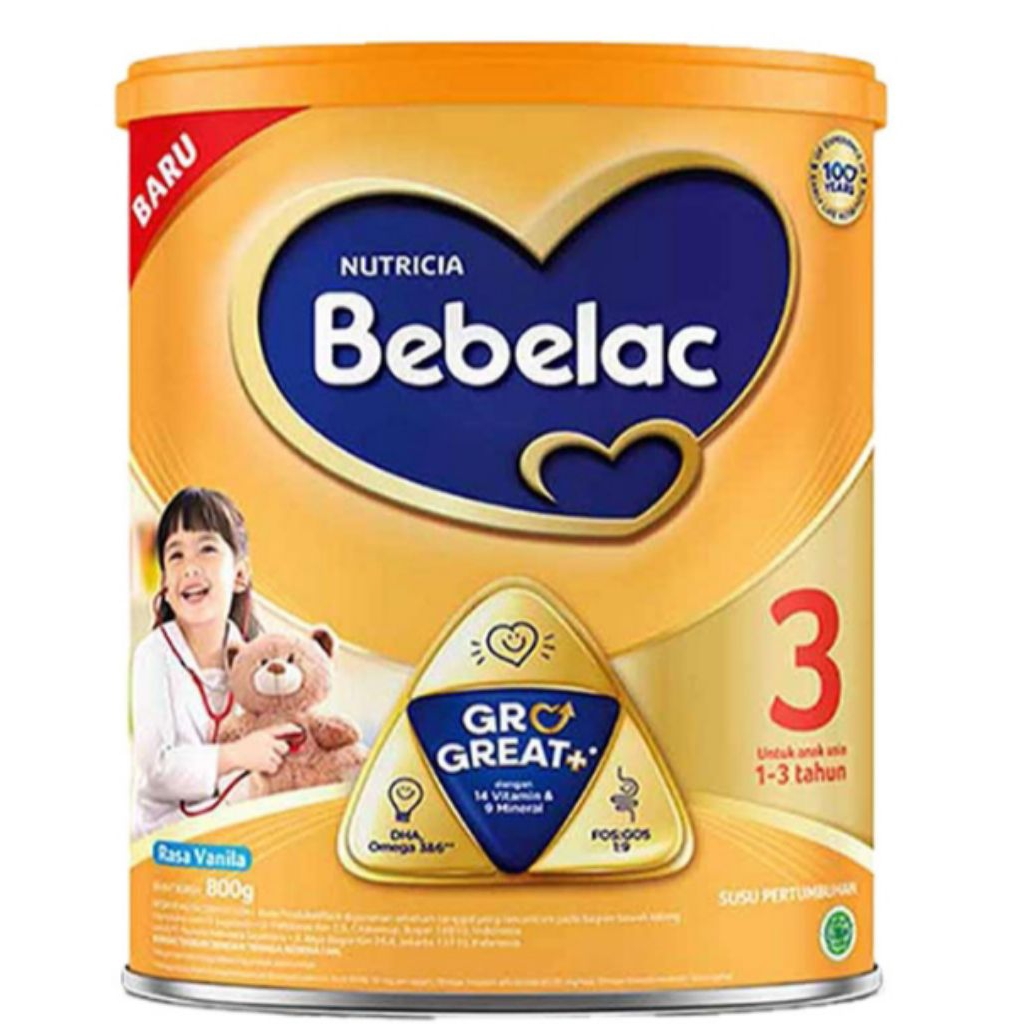 

Bebelac 3 GroGreat+ Susu Bubuk Pertumbuhan Anak Vanila