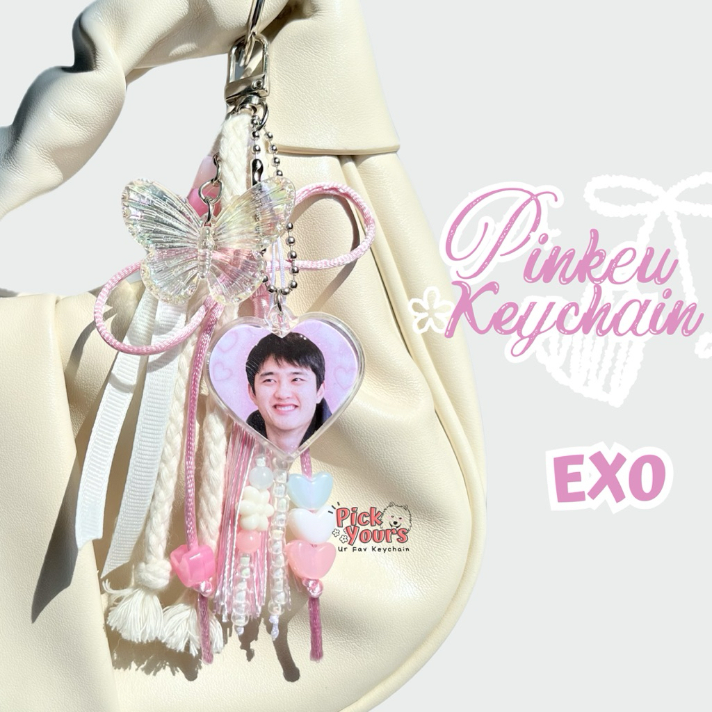 [ PRE-ORDER ] PINKEU KEYCHAIN COLLECTION EXO SUHO XIUMIN BAEKHYUN CHEN CHANYEOL D.O. KAI SEHUN