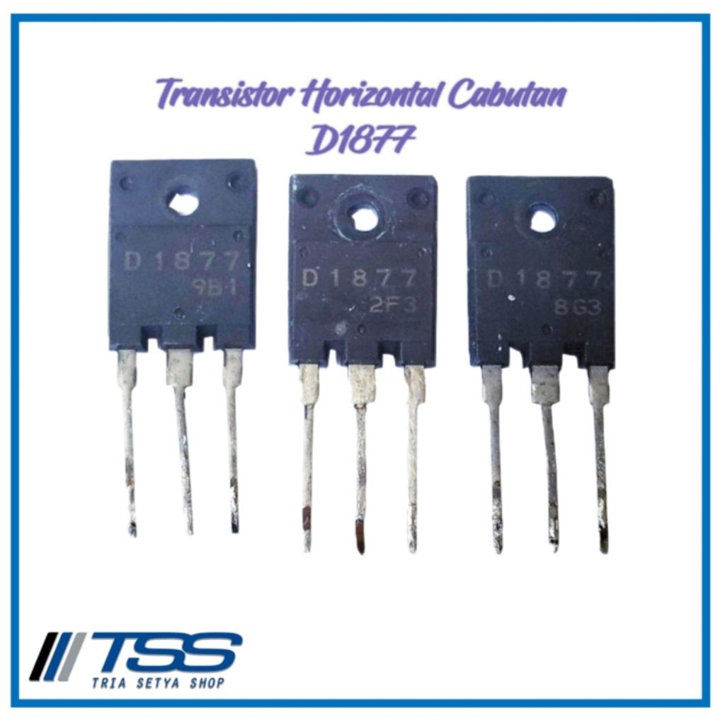 Transistor Horizontal D1877 TR horisontal Cabutan Copotan ORI Original Asli