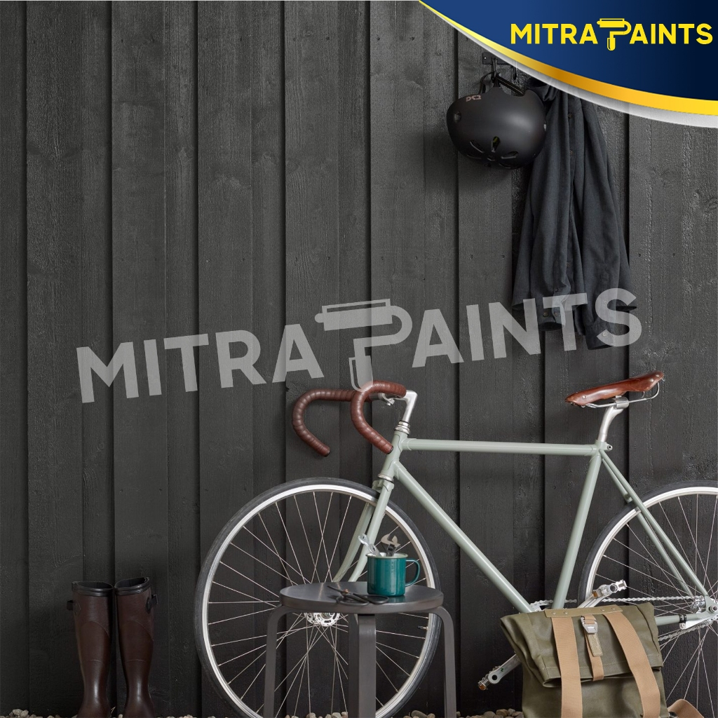 CAT TEMBOK JOTUN INTERIOR EKSTERIOR WARNA BLACKENED BLACK 9938 / HITAM ABU