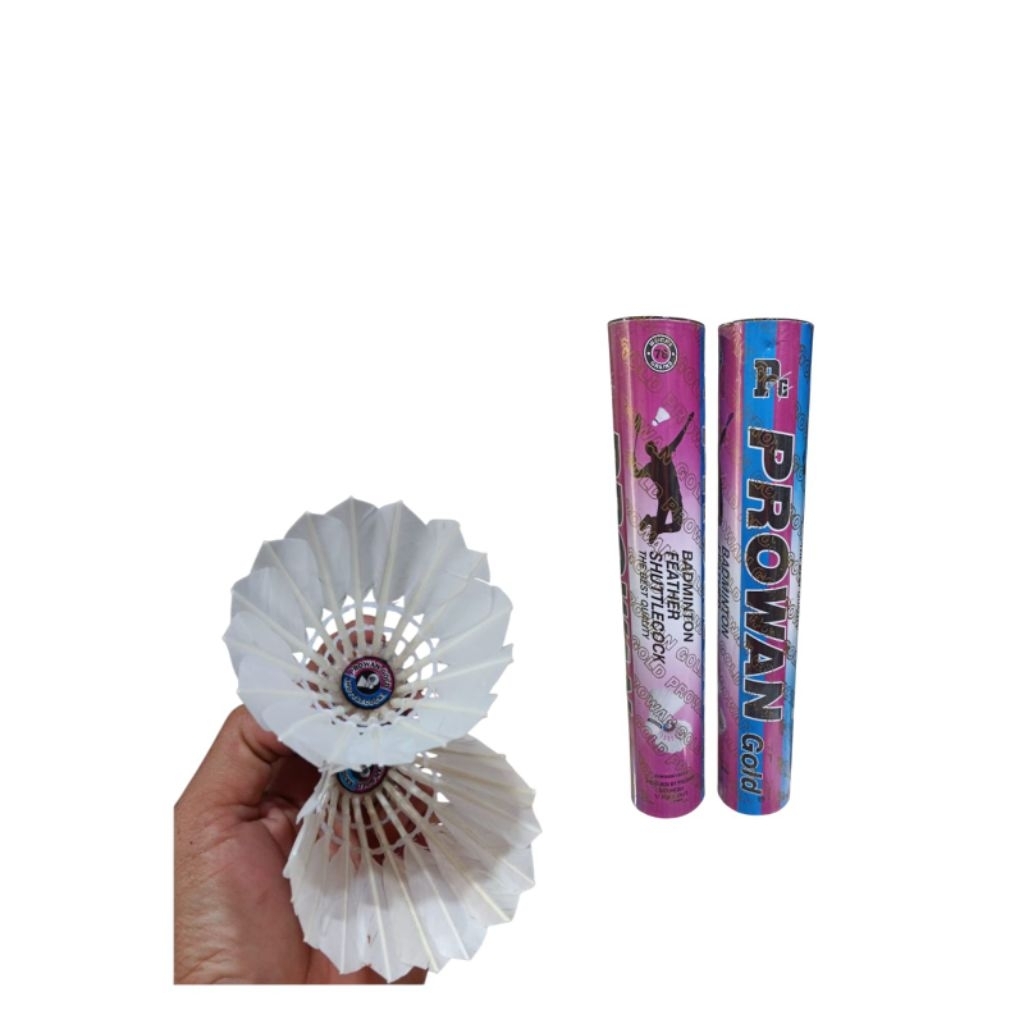shuttlecock/bola badminton dewasa prowan gold ungu ✓ LXRK
