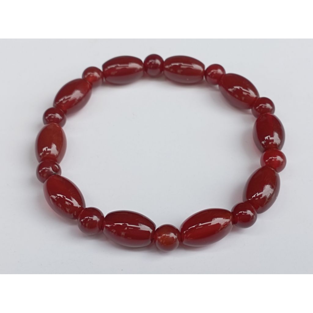 Gelang keberuntungan batu giok Manao oval