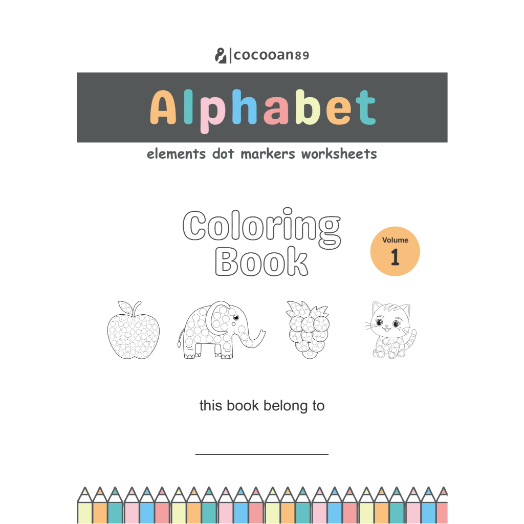

A5 - Lembar Mewarnai Anak - 20+ Lembar - Alfabeth