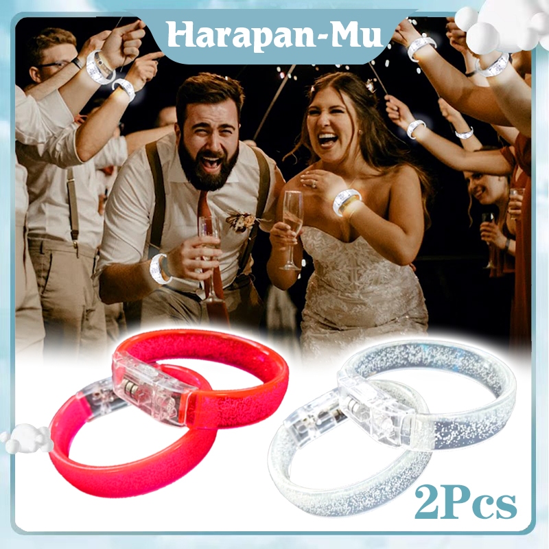 Isi2 Gelang Konser Lampu Led Lampu Gelang Akrilik Led Kelap Kelip Konser Acara