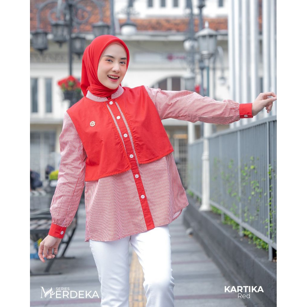 MAREMA - KARTIKA BLOUSE BY MAREMA ZALIFA - ATASAN KEMEJA PREMIUM COTTON