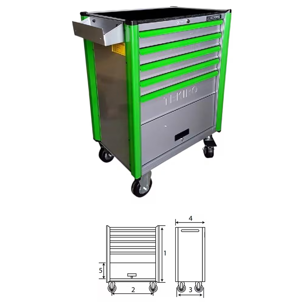 TEKIRO Roller Cabinet ST-RC1638 5 Drawer 1set (97pcs) / Troli Kabinet Tempat Penyimpanan Perkakas Ba