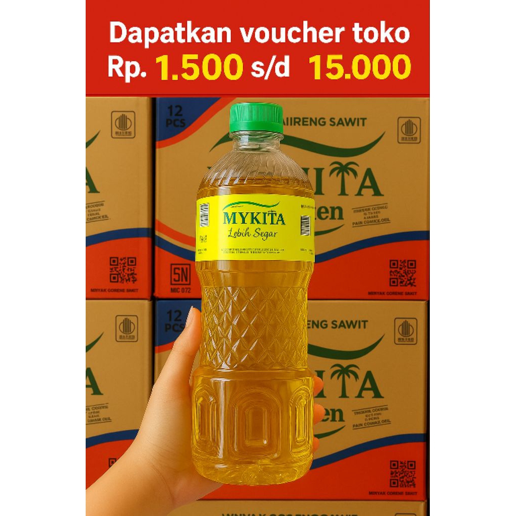 

1 dus Minyak Goreng MK ( MyKita) 800ml isi 12 pcs