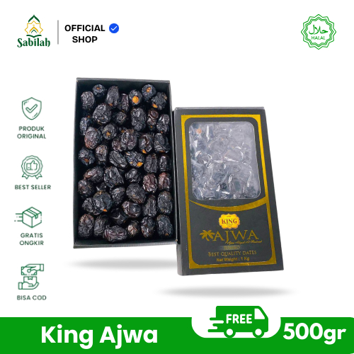 

Kurma King Ajwa Jumbo 500gr | 1kg Kurma Premium