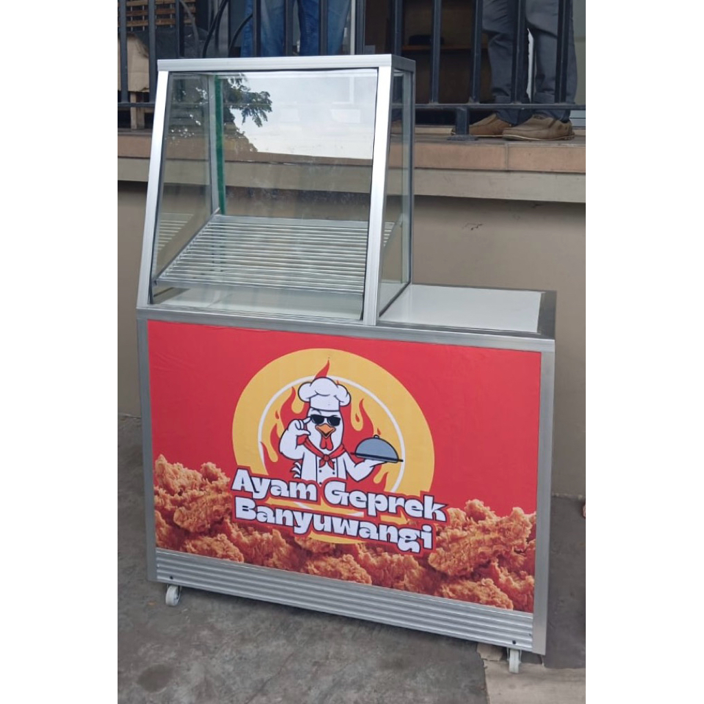 Meja Fried Chicken / Gerobak Fried chicken / Etalase Fried Chicken