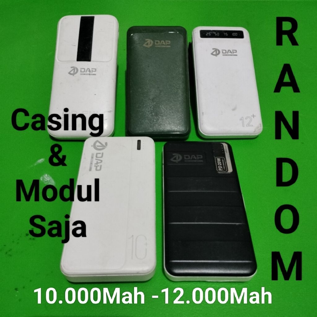 Case & Modul Powerbank DAP 10000 12000Mah Type C Random