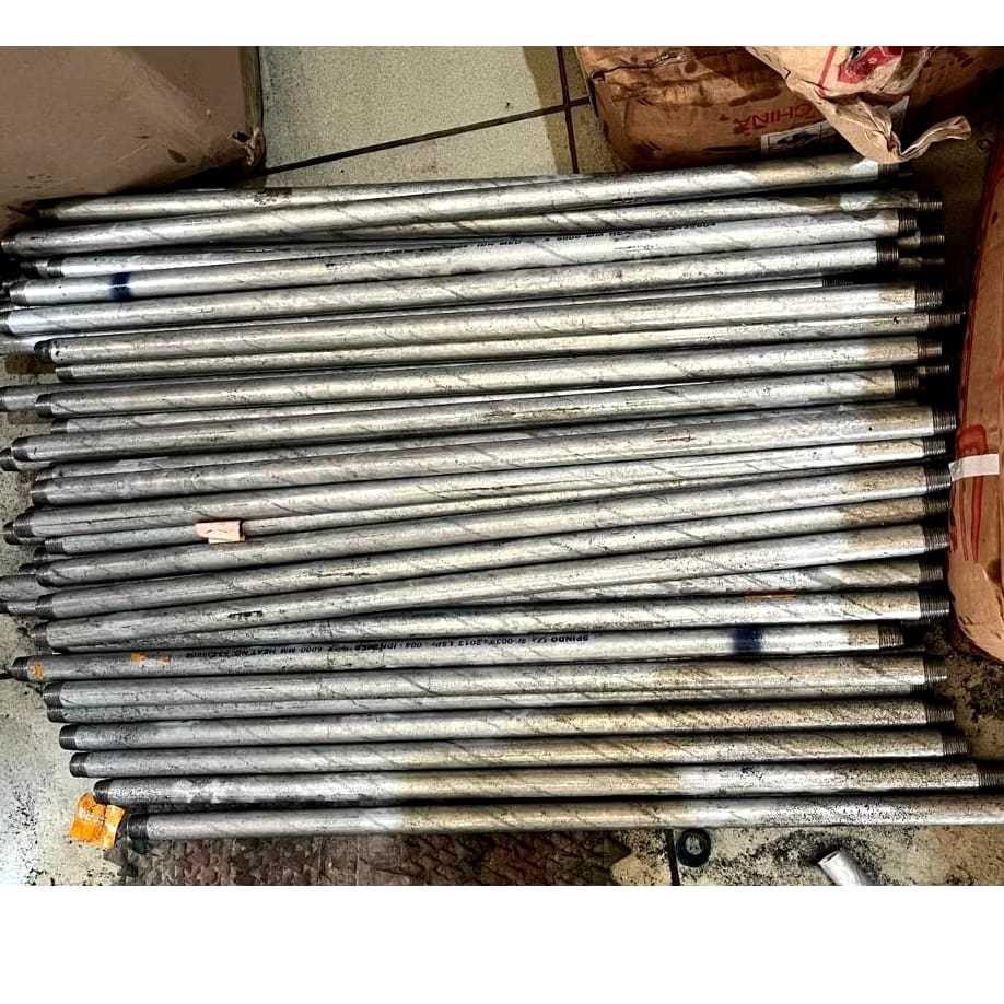 Pipa Galvanis Senai Pipa Drat Nepel Galvanis 1/2" Inch Pipa Besi Senai Kanan Kiri Medium A SNI