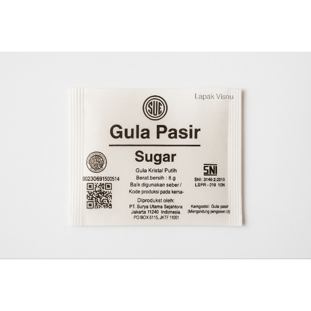 

ECER - Gula Pasir Sachet 8g – Praktis untuk acara catering atau resto