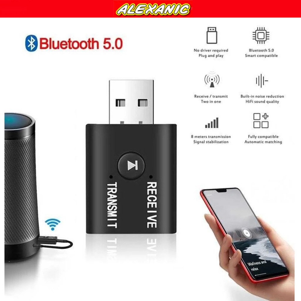 Bluetooth Receiver Bluetooth Transmitter With Audio | BluetoohDigRepair USB Dongle Bluetooth 5.0 Tra