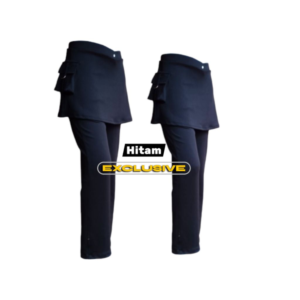 PROMO✓ CELANA SENAM ROK KANTONG _CELANA SENAM ROK WANITA - CELANA PANJANG ROK KANTONG -CELANA WANITA