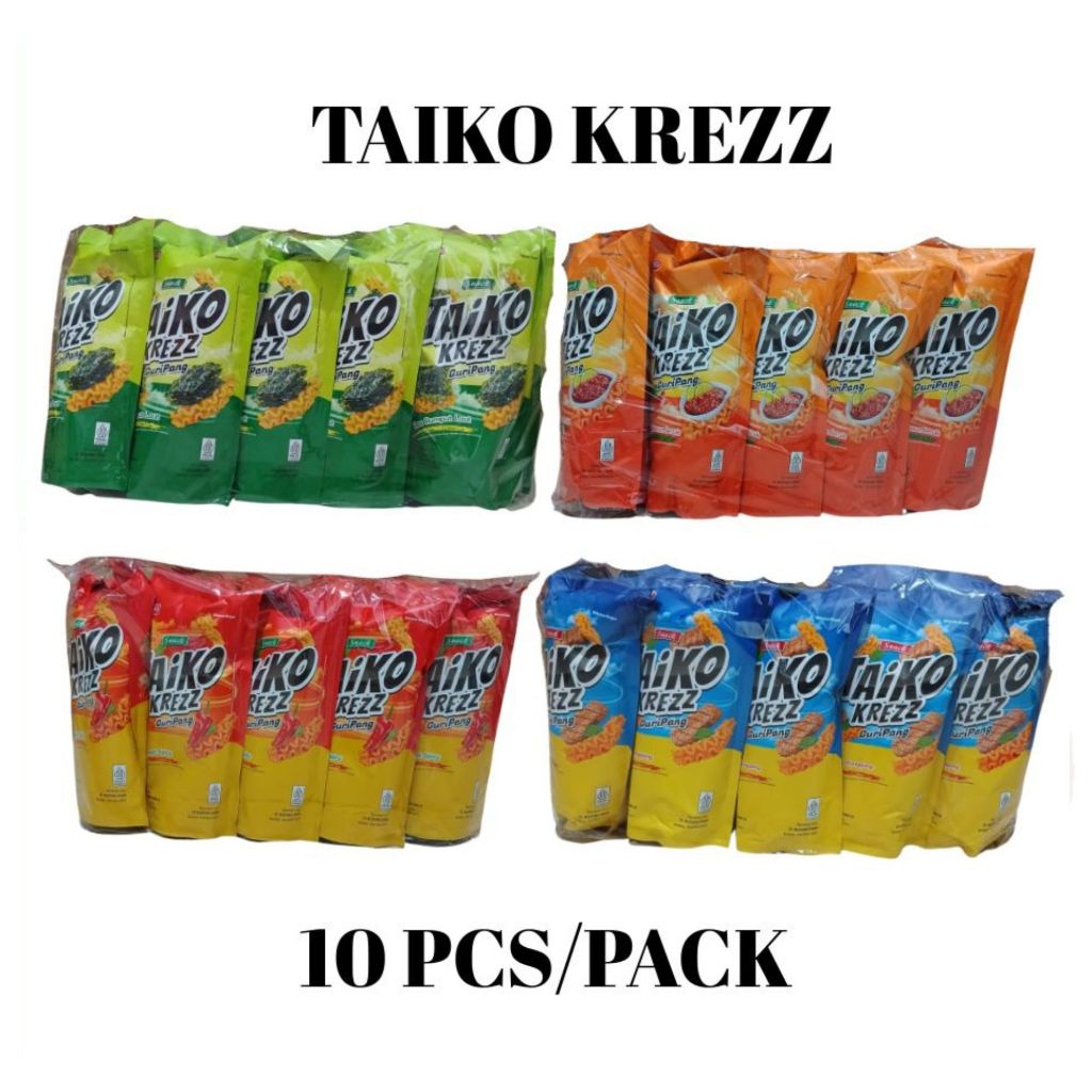 

Taiko Krezz Guripang (28gr x 10pcs) Kripik Guri Pang Kress Rasa Rumput Laut Sweety Spicy Sapi Panggang Sambal Jeruk