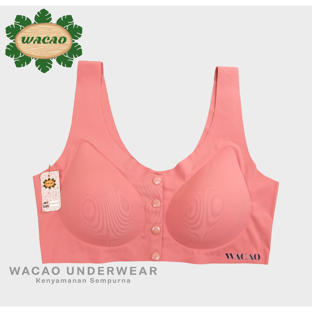 WACAO Bra BUSUI Seamless Tanpa Kawat Kancing Depan Bh kancing depan Menyusui Hamil