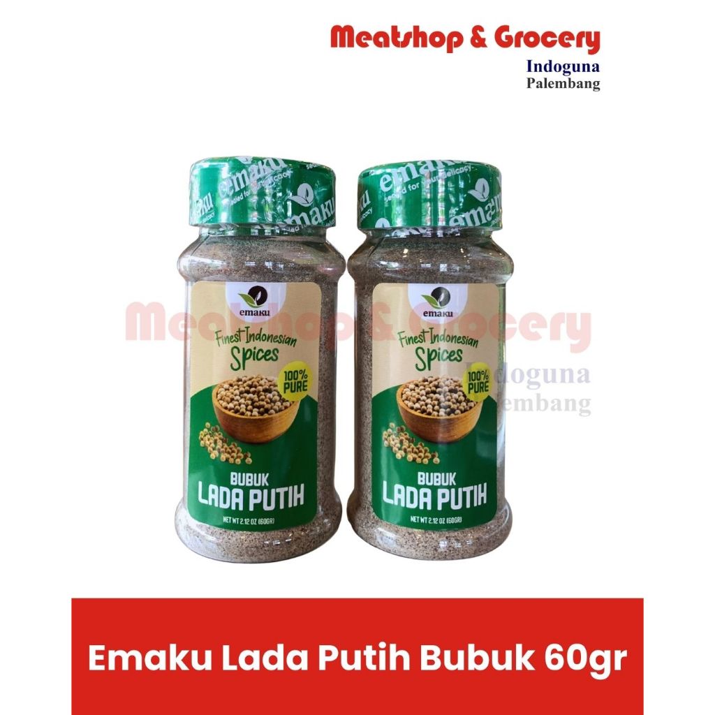 

Emaku Lada Putih Bubuk 60gr | White Pepper Powder Emaku