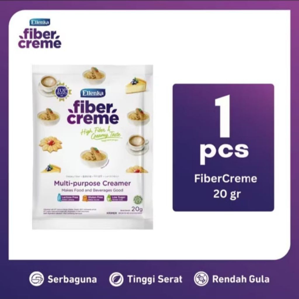 

ELLENKA FIBER CREME 20 GR KRIMER BUBUK TINGGI SERAT SACHET