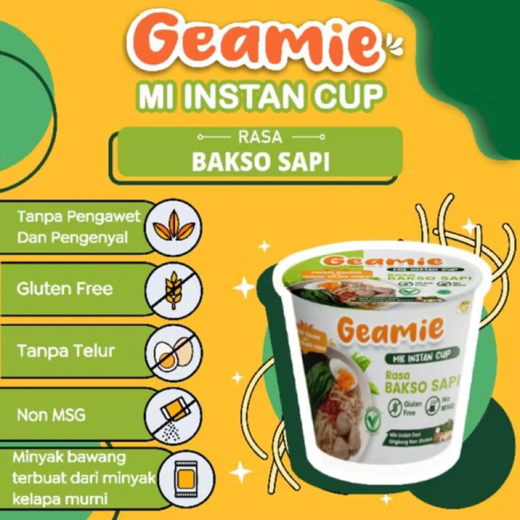 

MIE CUP GLUTEN FREE & NON MSG | MIE SEHAT