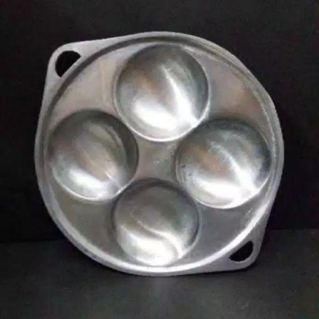 Wajan penggorengan cetakan telur puyuh/kue lumpur cubit apem lubang 4 , 7 , 12