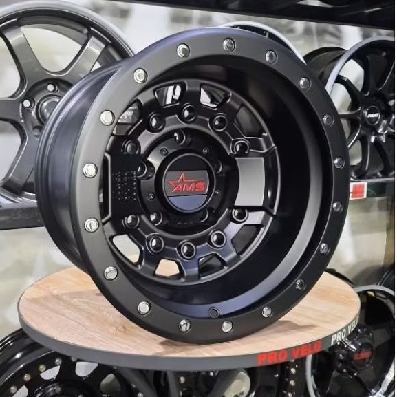 Velg Mobil Offroad Ring 15 Lebar 10 PCD 5×139.7 AMS Offroad Racing Wheel Brave 1839
