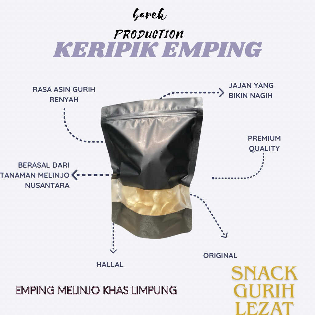 

keripik emping melinjo matang kriuk
