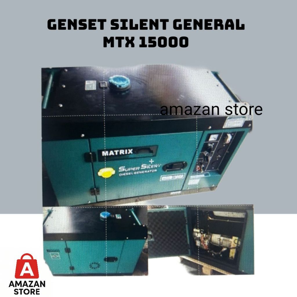 Mesin Genset Matrix Silent Diesel/Solar 1000watt - Genset Matrix MTX 15000 SS/SS3