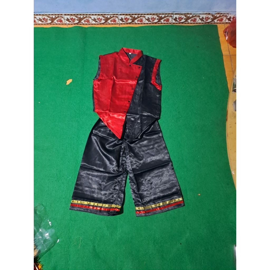 BAJU JARANAN CELENG HITAM MERAH DEWASA