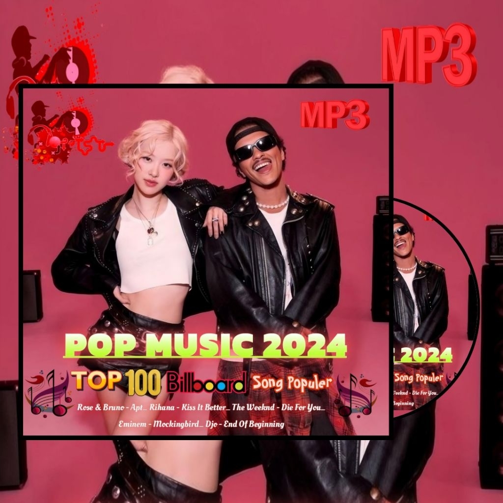 KASET CD MP3 LAGU POP MUSIC BARAT TERVIRAL - KASET CD MP3 AUDIO MUSIK MOBIL LAGU BRUNO MARS - KASET 