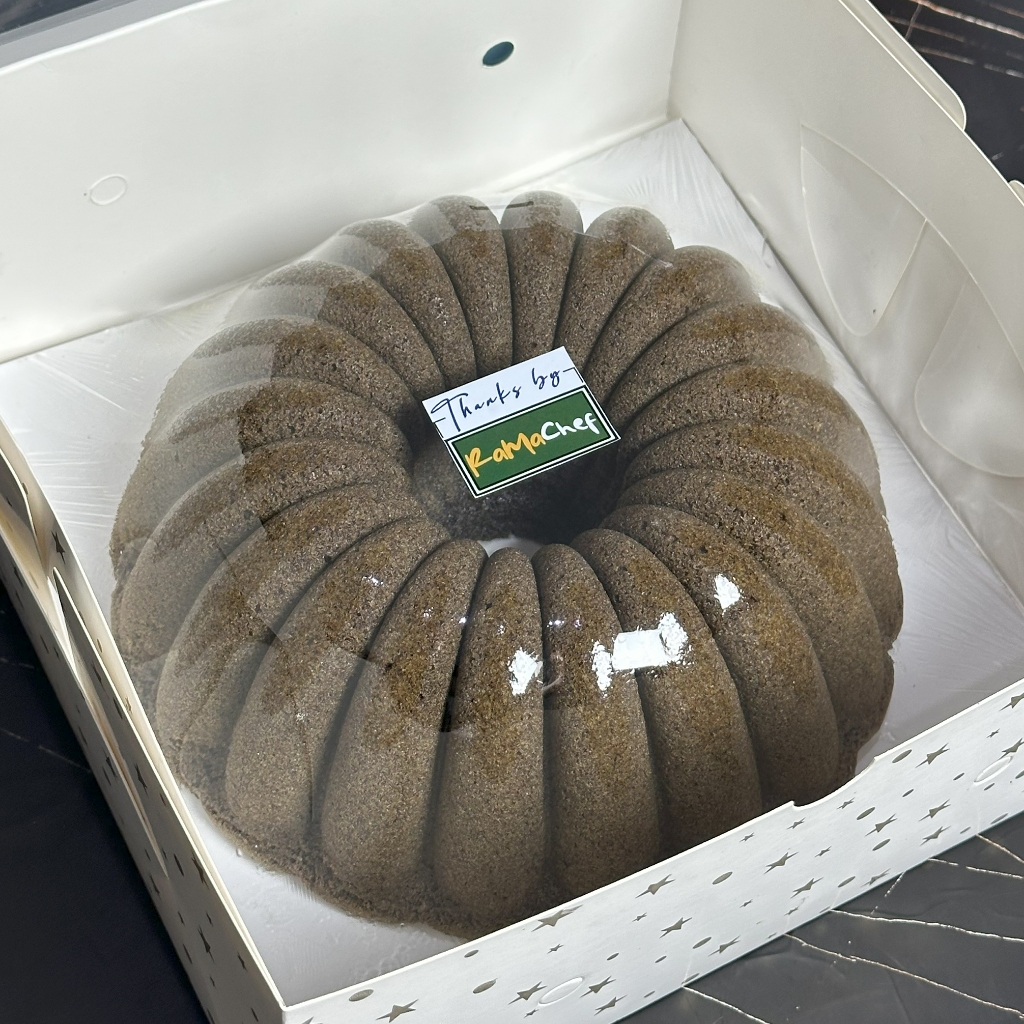 Butter Cake Ketan Hitam Gula Aren Premium FULL WIJSMAN Loyang 24 cm Gluten FREE Homemade By Ramachef