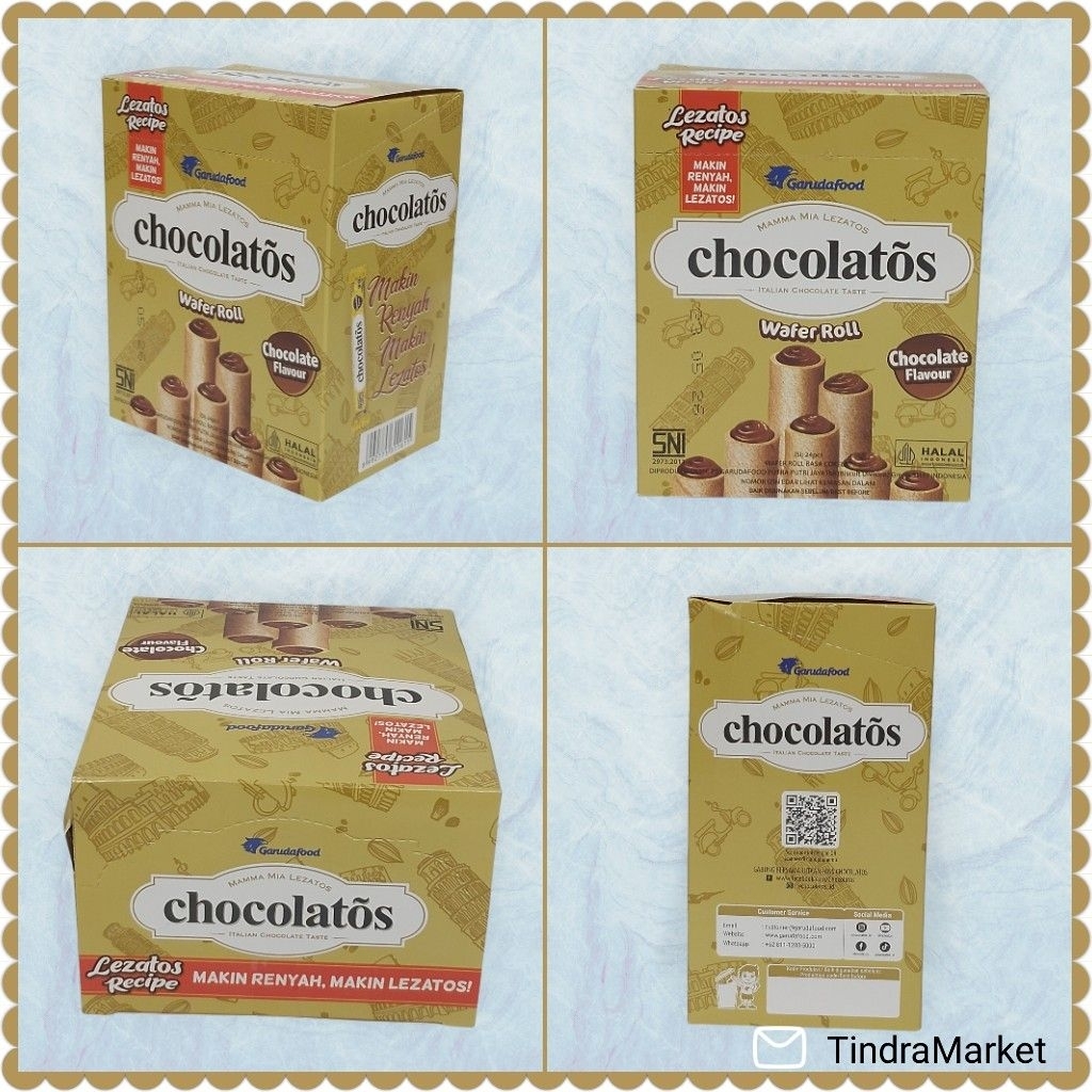 

Wafer Chocolatos Roll 195gr - 1 Pak
