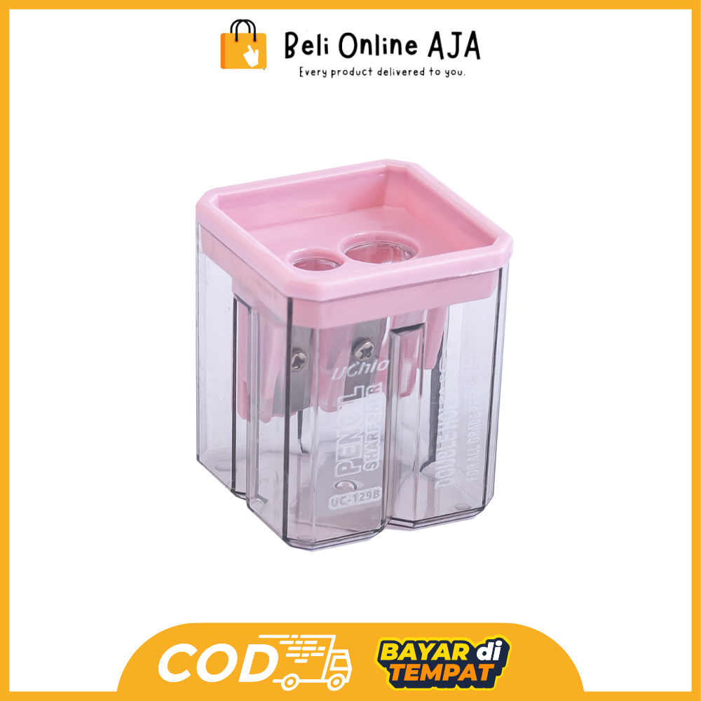 

BOA Rautan Pensil 2 Lubang / Serutan Pensil Warna Warni / Rautan Serutan Pensil Warna Wadah Besar Murah Berkualitas Y3441