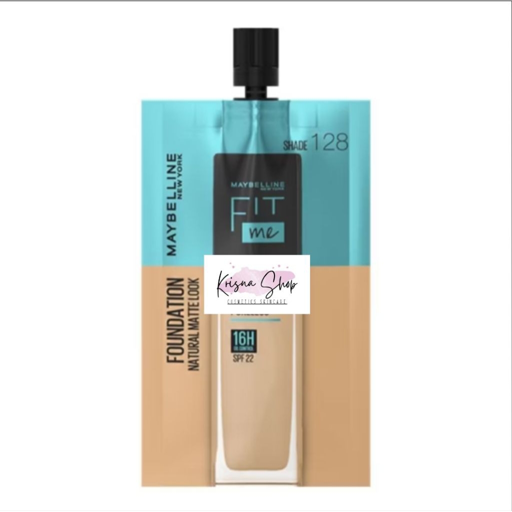 Maybelline Foundation Matte + Poreless Sachet 128 & 120
