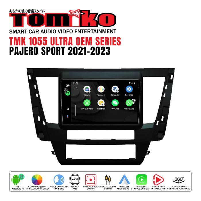 Head Unit Android Mobil - Headunit Android Tomiko TMK 1055 ULTRA OEM - Series for Pajero Sport 2021 