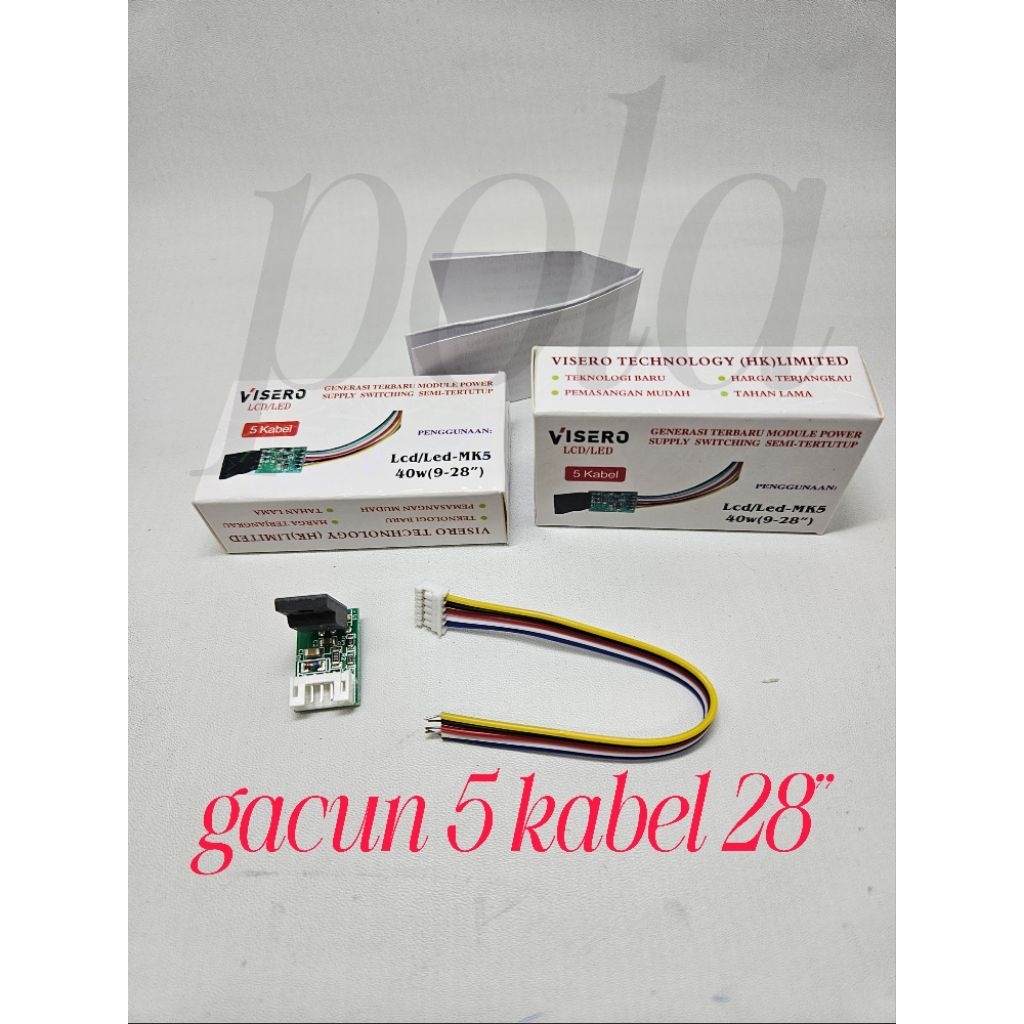 Gacun 5 kabel 28" 46" regulator gacun 5kabel visero