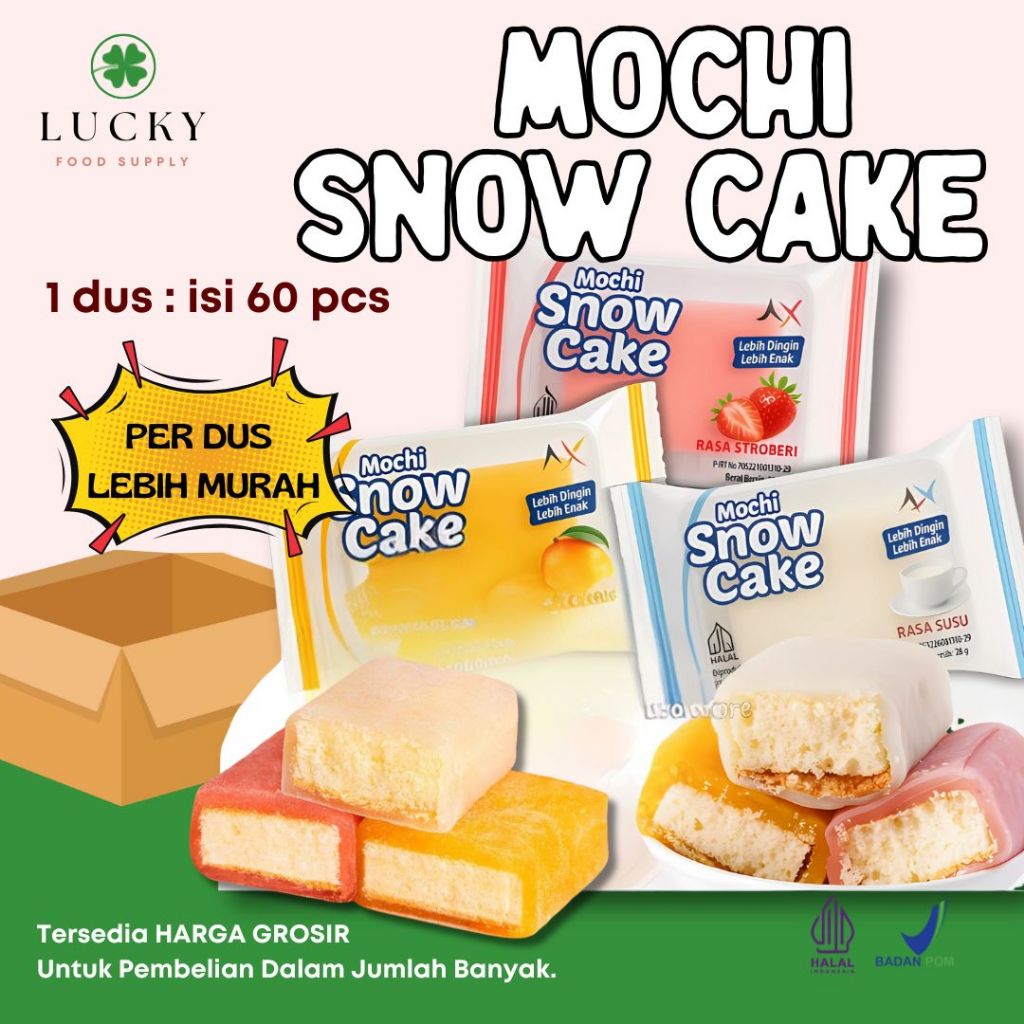 

Mochi Snow Cake Grosir Per Dus Isi 60 PC