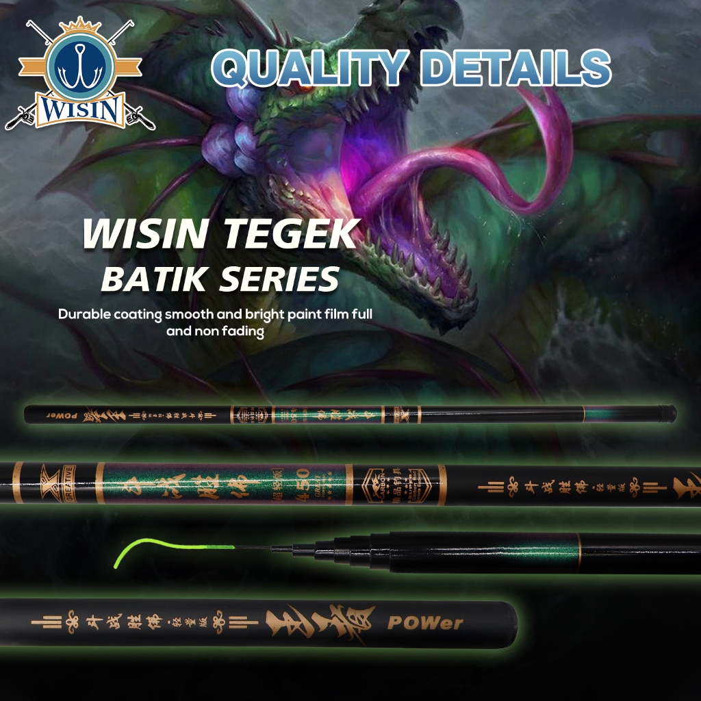 promo Wisin New Tegek Sangat Ringan Joran Pancing Ori